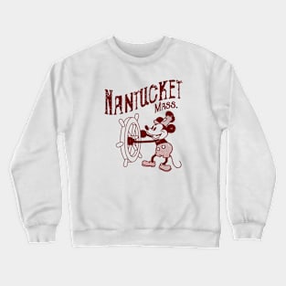 Steamboat Willie - Nantucket MA. Crewneck Sweatshirt